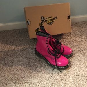 Adorable Doc Martin Hot Pink Boots